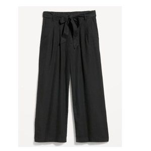 New with tags - Old Navy High-Waisted Linen-Blend Cropped wide leg pants